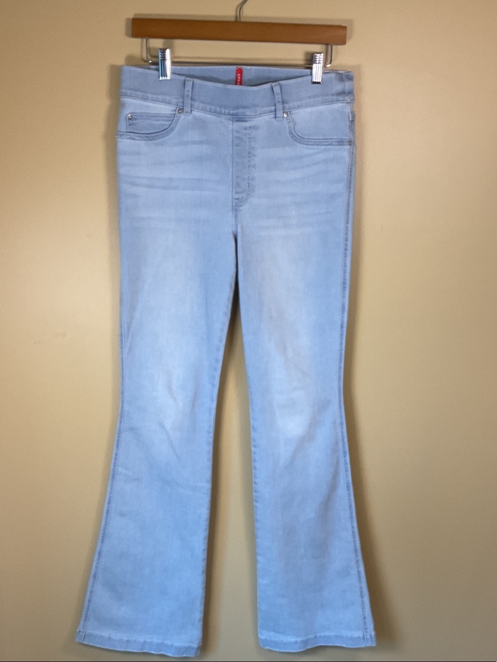 SPANX Light Blue Flare Jeans size M